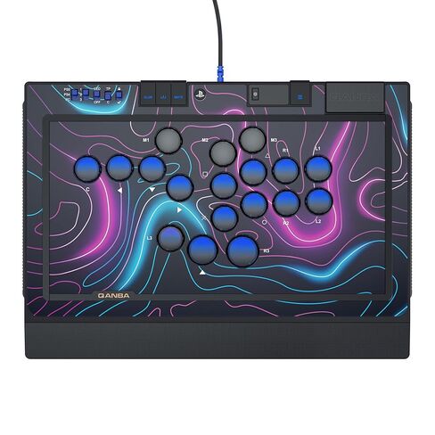 عصا التحكم Sapphire S1 Leverless Arcade من qanba لأجهزة بلاي ستيشن 5 وبلاي ستيشن 4 والكمبيوتر الشخصي (عصا القتال) منتج سوني مرخص رسميًا in Kuwait