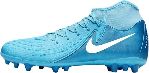 Nike Phantom Luna 2 Academy AG High-Top Soccer Cleats (FJ2585-400, Blue Fury/White) Size 10.5 in Saudi Arabia