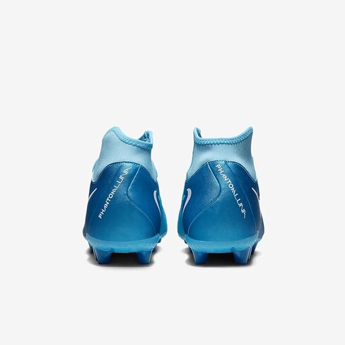 Nike Phantom Luna 2 Academy AG High-Top Soccer Cleats (FJ2585-400, Blue Fury/White) Size 10.5 in Saudi Arabia