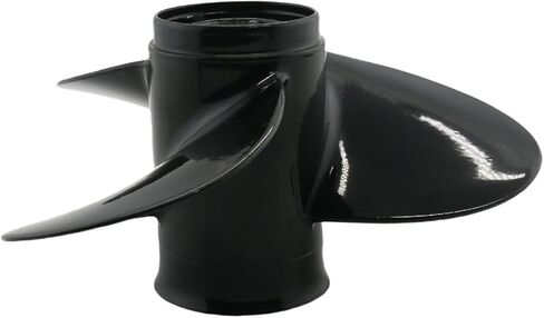 مروحة القارب الخارجية 14 خدد 9.25x11 لمحركات Tohatsu Nissan Mercury 9.9-20 HP، 9.25 x 11 الملعب استبدال 9 1/4x11.5 9.3x11.5 دعامات محرك القارب الألومنيوم، رقم OEM 3BAB64524-1 48-897754A11، RH in Kuwait