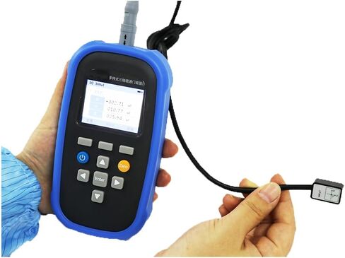 مقياس مغناطيسي ثلاثي المحاور لبوابة التدفق المغناطيسية السطحية الضعيفة لاختبار المجال المغناطيسي مقياس تسلا مقياس غاوس مع مستشعر بوابة التدفق ثلاثي المحاور الفئة 1 المدى من 0 إلى 100μT الدقة 10nT واجهة USB μT mG وحدة التبديل in Kuwait