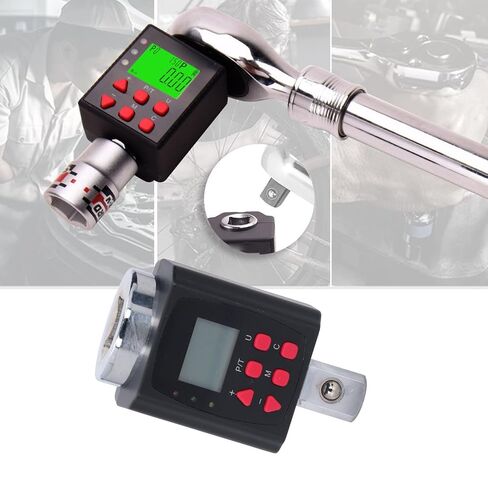 Luocute Digital Torsion Meter 3/4 Inch Adapter, HD LCD Display, Hold and Track Mode, 10 Preset Values, 500 Data Storage in Saudi Arabia