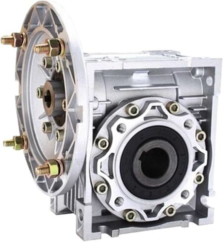 نسبة مخفض السرعة 5: 1-100:1 RV40 Worm Gear NMRV040 فتحة إدخال علبة التروس 9 مم 11 مم 1.4 سم لمحرك 60 وات - 370 وات (شفة 71b14، نسبة 60 إلى 1) in Kuwait