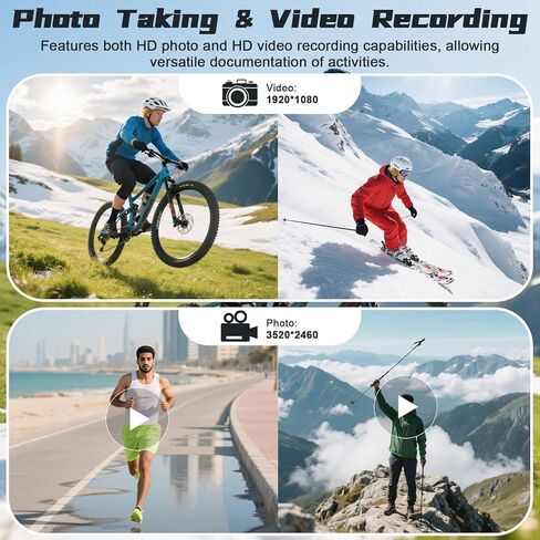 كاميرا الجسم المصغرة HD 1080P كاميرا الحركة بالإبهام، كاميرا الجسم القابلة للارتداء مع بطاقة 64 جيجابايت للرؤية الليلية 0.9 بوصة عرض قلادة مغناطيسية، كاميرا POV كاميرا جيب صغيرة كاميرا رياضية محمولة للحيوانات الأليفة مدونات الفيديو لركوب الدراجات in Kuwait
