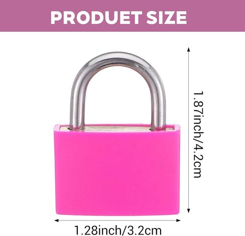 2Pcs Gym Locker Lock with Key, Large Pink Heavy Duty Waterproof Padlocks Aluminum Locker Lock, Waterproof Padlock for Shed Gate Small Cabinets Drawers in Saudi Arabia