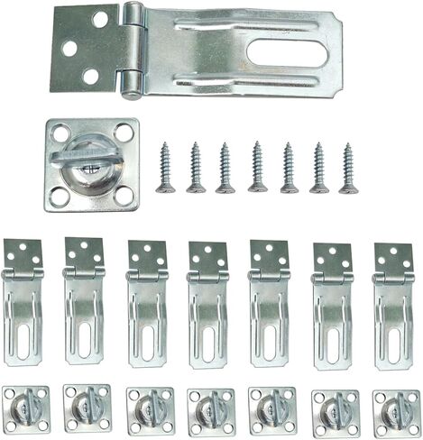 مزلاج أمان دوار مقاس 3-1/2 بوصة، قفل مزلاج بمشبك للباب مع مقبض ملتوي للسياج والبوابة والكابينة، 8 عبوات in Kuwait