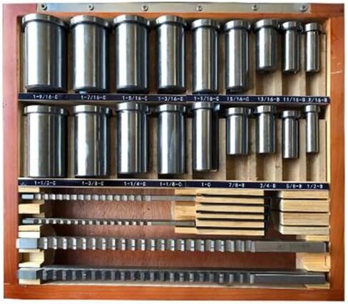 Keyway Broach Kit 18 قطعة متري Keyway Broach مجموعة 4/5/6/8 مللي متر الدبابيس 12-28 قطع الطرح in Saudi Arabia