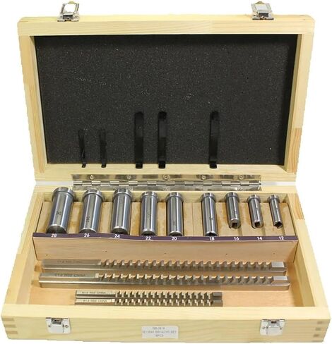Keyway Broach Kit 18 قطعة HSS متري مجموعة 4 مللي متر 5 مللي متر 6 مللي متر 8 مللي متر الدبابيس 12-28 قطع التطرق البطانات Keyway أداة CNC عدة in Saudi Arabia