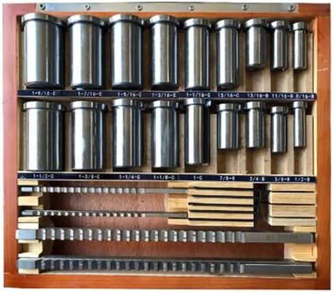 Keyway Broach Kit 18pcs Metric Keyway Broach Set 4/5/6/8mm Broaches 12-28 Cutting Broach in Saudi Arabia