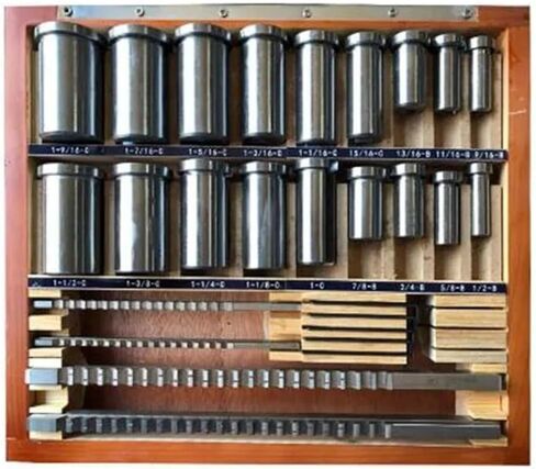 Keyway Broach Kit 18pcs Metric Keyway Broach Set 4/5/6/8mm Broaches 12-28 Cutting Broach in Saudi Arabia