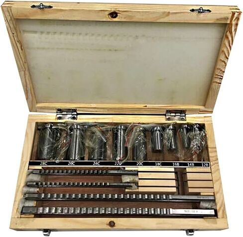 Keyway Broach Kit 18pc HSS Metric Keyway Broach Cuttering B C Push Type + 5pc Shim Cutting Tool Metalworking in Saudi Arabia