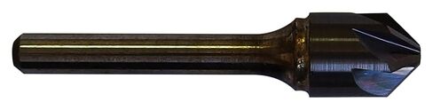 38708 Micro Grain Solid Carbide Countersink, Uncoated (Bright) Finish, Six Flutes, 1/4" Shank Diameter, 90 Degrees Point, 1/2" Size (Pack of 1) in Saudi Arabia