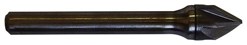 38680 Micro Grain Solid Carbide Countersink, Uncoated (Bright) Finish, Six Flutes, 1/4" Shank Diameter, 60 Degrees Point, 3/8" Size (Pack of 1) in Saudi Arabia
