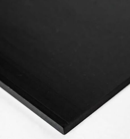 ورقة HDPE سوداء بطول 60.96 سم × عرض 30.48 سم × سمك 1/4 بوصة - لوح من بلاستيك البولي إيثيلين عالي الكثافة، لمسة نهائية سوداء in Kuwait