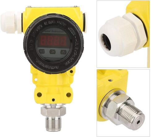 محول الضغط الصناعي، نطاق 0-100 ميجا باسكال، 4-20 مللي أمبير LCD رقمي مقاوم للانفجار، الضغط، ±0.5% محول مستشعر FS(量程0~1.6Mpa) in Kuwait