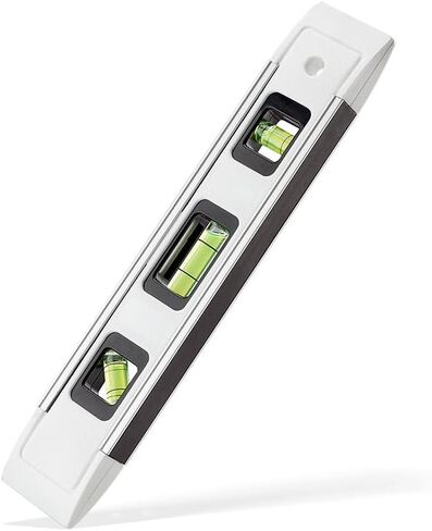 9 بوصة مستوى وأداة مستوى طوربيد مغناطيسي من الألومنيوم المقوى، 9 بوصة (أبيض) in Kuwait