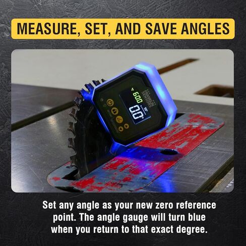 Franklin Sensors Light Cube, Digital Angle Gauge and Level, Turns Green When Level and Blue at Custom Reference Angles, Finds and Measures at 0 – 90 and 0 – 180 Degrees (No Case) in Saudi Arabia