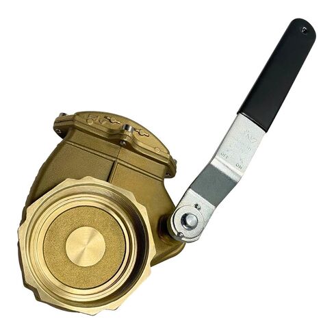 Gloxco 4" Brass Lever Gate Valve, 4" Female NPT x 4" Female NPT in Kuwait