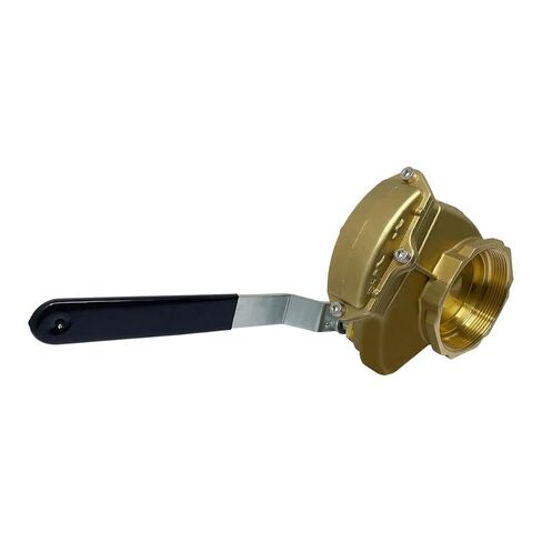 Gloxco 4" Brass Lever Gate Valve, 4" Female NPT x 4" Female NPT in Kuwait