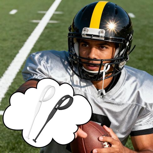 Mouth Guard Straps - 4 PCS Universal Replacement Tethers for Football, Rugby, Hockey & Basketball,Rugby-MouthGuard Strap, Football Mouth Guard Tether Sports Mouthpiece Accessories for Teens & Adults in Saudi Arabia
