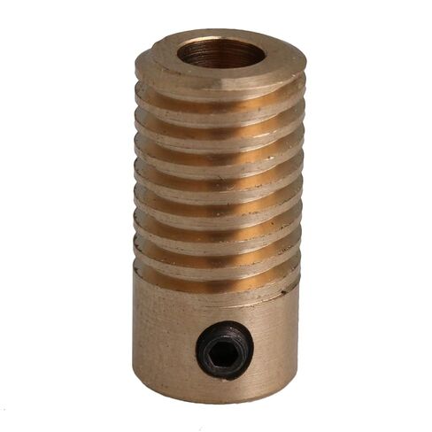 BQLZR 2x9.7x5MM Yellow 0.5 Modulus 5MM Hole Diameter Brass Turbine Gear Shaft for Drive Gear Box Turbine W in Kuwait
