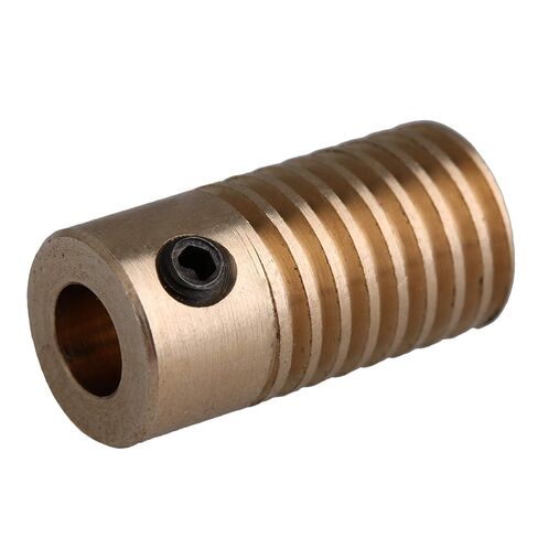 BQLZR 2x9.7x5MM Yellow 0.5 Modulus 5MM Hole Diameter Brass Turbine Gear Shaft for Drive Gear Box Turbine W in Kuwait