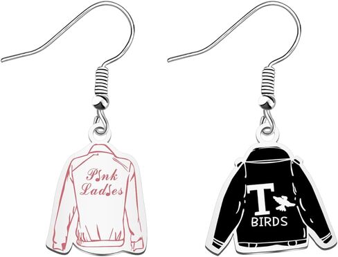 KEYCHIN Danny Musical Earrings Danny And Sandy Fans Gifts T Bird Pink Lady Jewelry Earrings Musical Merchandise in Saudi Arabia
