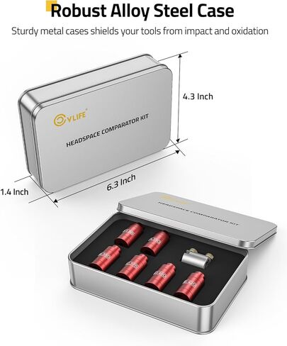 مجموعة مقارنة مساحة الرأس وعمق الجلوس من CVLIFE مع 14 إدراجًا و6 البطانات، ومجموعة قياس مساحة الرأس مصممة للقياس الدقيق، ومجموعة جلبة مساحة الرأس مع صندوق من القصدير، ومجموعة إعادة التحميل من الألومنيوم in Kuwait