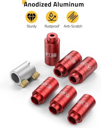 مجموعة مقارنة مساحة الرأس وعمق الجلوس من CVLIFE مع 14 إدراجًا و6 البطانات، ومجموعة قياس مساحة الرأس مصممة للقياس الدقيق، ومجموعة جلبة مساحة الرأس مع صندوق من القصدير، ومجموعة إعادة التحميل من الألومنيوم in Kuwait