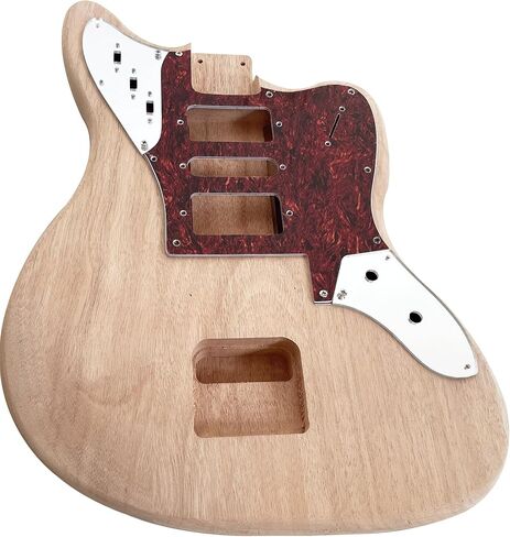 طقم جيتار كهربائي يمكنك صنعه بنفسك، جسم الماهوجني ورقبة الماهوجني، لوحة أصابع من خشب الورد، أجهزة كروم، طقم مبتدئ غير مقطوع، طقم جيتار، قم ببناء الجيتار الخاص بك. in Kuwait