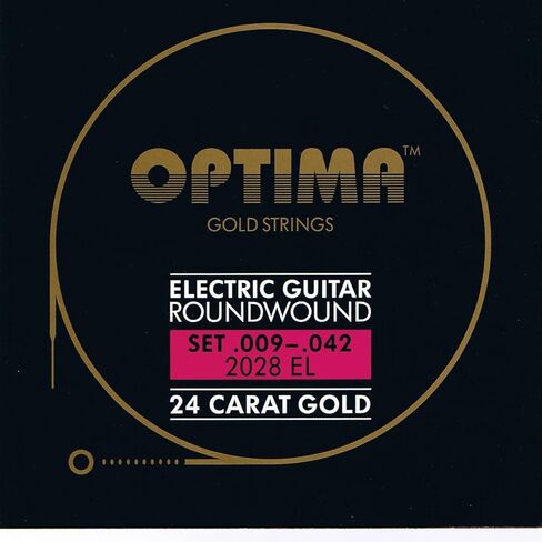 Optima 24 K Gold Plated Electric Guitar Strings .009-.042 in Saudi Arabia