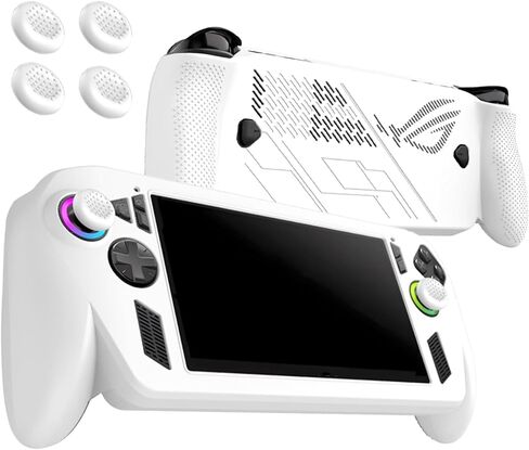حافظة لجهاز ASUS ROG Xbox Ally/Ally X، غطاء حماية من السيليكون الناعم مناسب للأطفال، مقاوم للصدمات (أسود) in Kuwait