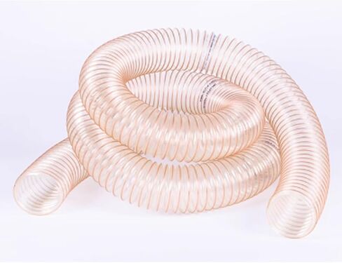 Exhaust Telescopic Hose,Flexible PU Dust Collection Hose, 1.5mm Ducting, 3.3ft Air Exhaust Pipe, Efficient 80mm Dust Extraction Solution for Woodworking and Workshop Use in Saudi Arabia