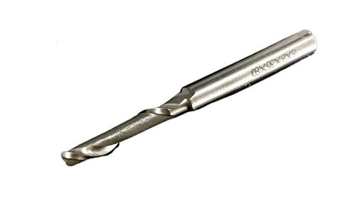 2 Single Flute Milling Cutter HSS One Spiral Wood Aluminum Alloy Window Profile End Mills(10x10x35x80) in Saudi Arabia