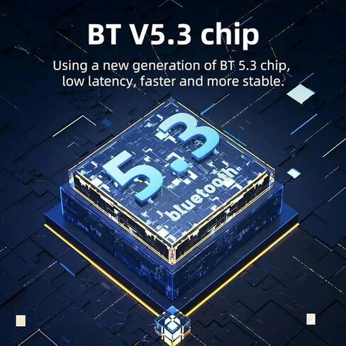 Bluetooth Headphones Wireless Over Ear with Microphone Hands-Free Calls Low Latency Lightweight Comfortable Headset with Deep Bass for Android iOS Travel Home Office Cellphone PC in Kuwait