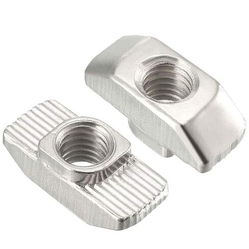 100 Pcs 4040 Series M8 T Slot Nut Hammer Head Fastener, Nickel Plated Carbon Steel Nut for Aluminum Profile in Saudi Arabia