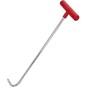 خطاف رفع على شكل حرف T مقاس 16 بوصة (40 سم) عالي التحمل لرفع سحب أغطية غرف التفتيش المتحركة، مصارف العواصف، أغطية خزان الصرف الصحي، رأس مدبب للباب، خطاف لحم يدوي in Kuwait