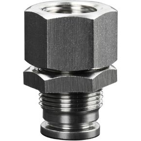 Pneumatic Connector PMF Partition Internal Thread Quick PMF8-01 Through Plate Straight 1Pcs(304不锈钢PMF16-03) in Kuwait