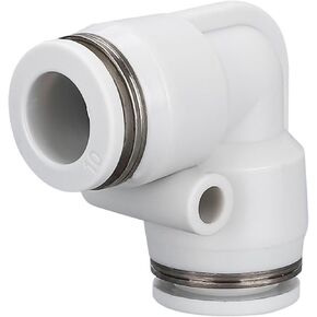 Pneumatic Connector PV Direct Air Pipe Quick Plugs PV-04 06 08 10 12 16 Black White Elbow 1Pcs(PV14(white)) in Kuwait