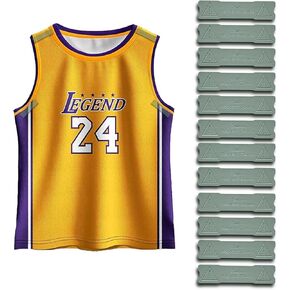 12 Pack Jersey Hanger for Wall, FIFA Magnet Jersey Display for Wall, Fit All Sports Shirts, Invisible No-Drill Display for the Full Jersey Shape in Kuwait
