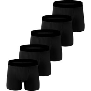 Incontinence Underwear for Men, 100ML Cotton Washable Leak-Proof Reusable Absorbent Long Leg Boxer Briefs 5 Pack (Multicolor01, X-Large) in Saudi Arabia
