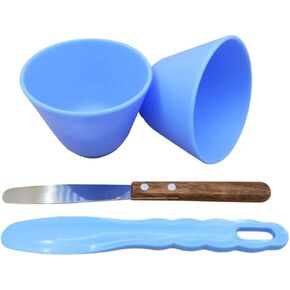 2PCS Flexible Rubber Mixing Bowl +2 Spatulas PVC Rubber Mixing Bowl for Alginate and Plaster Materials in Kuwait