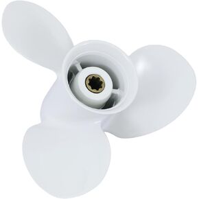 Boat Engine Propellers for HANGKAI 2 Stroke 18 HP ＆ 4 Stroke 20 HP Outboard Motor, 9.25" Diameter 9" Pitch 3 Blade 8 Spline Tooth in Saudi Arabia