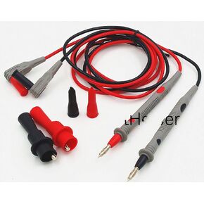 TLK601718 Lantern Tip PVC Test Leads with Alligator Clips Multimeter Meter Replacement Test Lead Set 4mm Banana in Kuwait