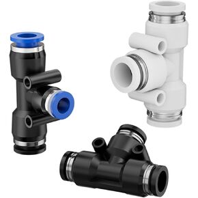 T-type Tee PE14/16 Air Pump Pneumatic Gas Pipe Quick Connector PE10 High Pressure Plugs 1Pcs(Pe4(blue)) in Kuwait