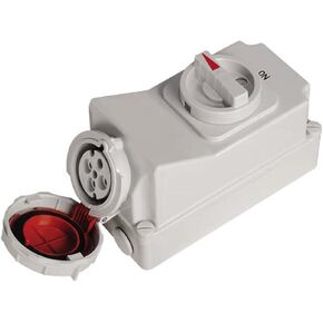 SP-5792 4P 32A refrigerated container socket with mechanical interlocking waterproof socket in Kuwait