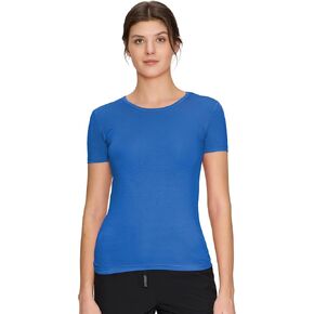 Women's Underscrubs Short Sleeve - Crew Neck Scrubs Tee, Silky Knit Undershirts for Nurse (Previously COZYFIT) in Saudi Arabia
