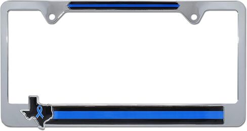 Elektroplate Lonestar State Texas Texan Texan Flag Crome All-Metal Size Size 3D Lucker Frame حامل علامة للسيارات/سيارات الدفع الرباعي/الشاحنات ملحق السيارات المقاومة للطقس in Kuwait