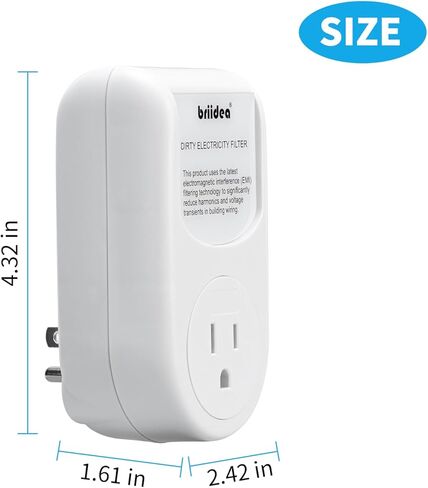 فلاتر الكهرباء المتسخة من بريديا، تقلل الضوضاء عالية التردد التي تسببها الأجهزة الإلكترونية من أجل مصدر طاقة مستقر ونظيف لك، وتطيل عمر جهازك الكهربائي، أبيض in Kuwait
