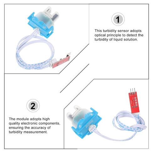 Alipis 5V Turbidity Sensor Module for Water Detection Accurate Turbidity Value Measurement for Washing Machines Dishwashers and Wastewater Monitoring Systems in Saudi Arabia